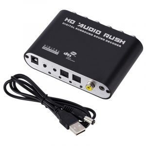 SPDIF Coaxial to 5.1 Channel AC3/DTS Audio Decoder Gear Surround Sound Rush for PS3 STB DVD Player Xbox 360