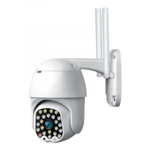 WiFi IP Security Camera Zoom 23LED 1080P HD Outdoor Light and Sound Alarm Night Vision Waterproof Wireless Camera Monitor 1080P with 32G card