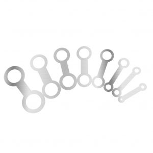 8pcs W8 Woodwind Repair Tool Musical Instrument Replace Flat Pressure Pad for ALto/Soprano/Tenor Saxophone Silver