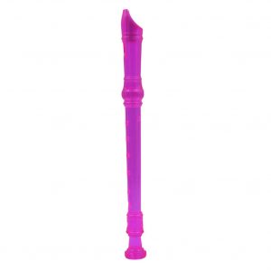 8 Holes Flute Long Musical Soprano Recorder Kids Educational Instrument  purple_ABS