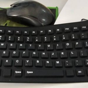 Black 85 Keys Silicone Keyboard USB Wired Waterproof Flexible Folding Key board for PC Desktop Laptop