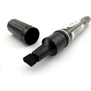 10pcs Black Dual Thick Head Writing  Pen Marker Pen For Office Meeting