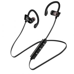 Bluetooth Earphones Wireless Headphones Earbuds Sports Gym for iPhone Samsung  black