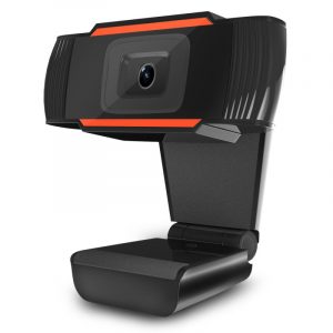 Webcam with Built-in HD Microphone Drive Free Auto Focus HD Web Cam black
