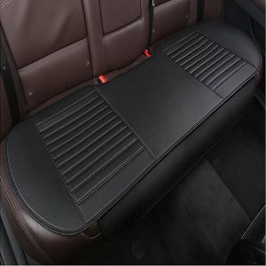 Universal Breathable PU Rear car seat cover car seat cushion black_Rear seat single row