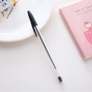 50pcs 1.0mm Medium Ballpoint Pens Ball Point Biros Red / Blue / Black black_1.0MM