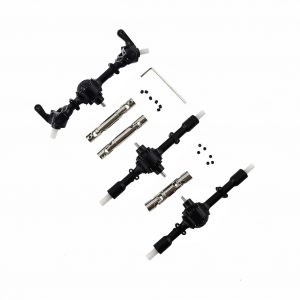 WPL Upgrade Parts Die Casting Gear Front Rear Middle Bridge Axle+Metal Drive Shaft for WPL B14 B16 B24 B36 C14 C24 C34 1/16 2.4G 4WD 6WD Rc Car 6WD