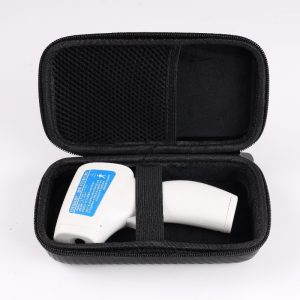 Storage Bag Organizer Case for Forehead Thermometer Electronics Accessories black