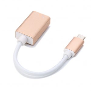 USB 3.1 Type-c to Aux Sound Card Adapter USB C External Stereo Cable for 3.5mm Stereo Headphone Speaker and Microphone  Golden