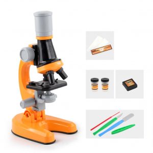 Children's High-definition Microscope Science Experiment Microscope Toy Orange