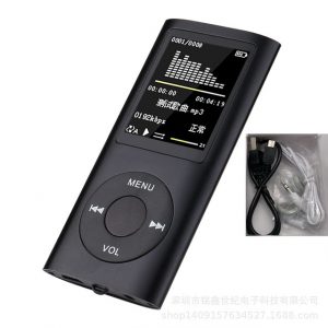 Music Player Radio HIFI Mp3 Player Digital LCD Screen Voice Recording FM Player black