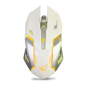 X7 Wireless Mouse Rechargeable Mute Light Gaming Optical Mouse for Computer Laptop white