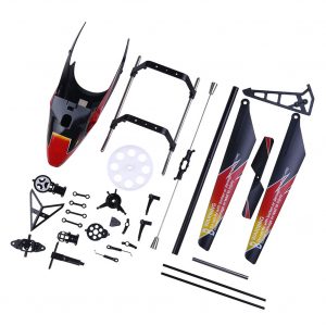 WLtoys V913 Canopy Landing Skid Main Gear Connect Buckles Swashplate Tail Blade Spare Parts For V913 2.4G 4CH RC Helicopter as shown