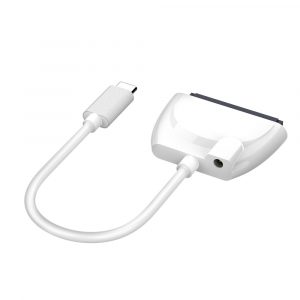 USB C to SATA 3 2.5-inch Hard Drive Adapter Cable with UASP for SSD / HDD Solid State Drives white