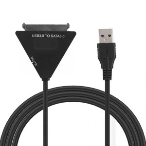 USB3.0 to SATA3.0 7 + 15PIN Hard Drive External Cable Box USB3.0 Disk Adapter Cable black