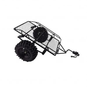 1/10 Simulation Climbing Car DIY Metal Trailer for D90 SCX10 TRX-4 black