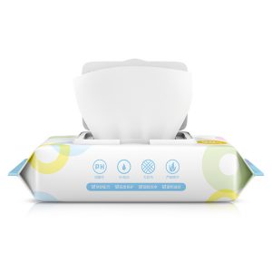 80pcs/set Disposable Wet Wipes Cleaning Tissue Portable Swap Pad for Infant Baby 1 package