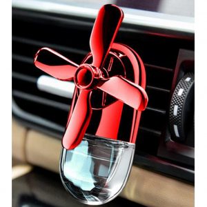 Car Fan Design Air Freshener Car Delicate Mini Conditioning Vent Outlet Perfume Clip Red - fruity