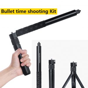 For Insta 360 Paranomic Camera Handheld Selfie Stick Monopod 1/4 Screw 360 Rotated Handle Grip for Insta360 ONE VR Sports Camera