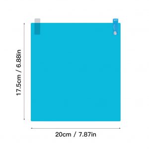 2PCS/Set Anti Fog Car Mirror Window Clear Film Anti-Light Car Rearview Mirror Protective Film Waterproof Car Sticker 2PC 20x17.5cm