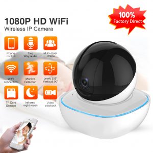 Security Wireless IP Camera 1080P Home Security 2 Way Audio Alarm IR Night Vision P2P Surveillance CCTV Wifi Camera 1080P- 2 million pixels_EU Plug