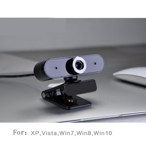 Webcam HD Web Camera Web Cam Video Chat Recording Camera Usb with HD Mic with Microphone For PC Computer black