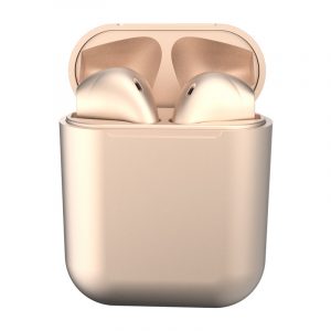 i12 TWS Bluetooth 5.0 Headset Wireless Headphone Earbuds Earphones for Phone Champagne gold