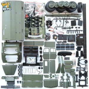 WPL B36KM Ural Metal Edition Unassembled Kit 1/16 6WD RC Car  Military Truck Rock Crawler Command Communication Vehicle with Motor Servo default