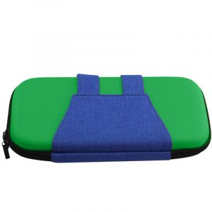 Portable Hard Shell Case for Nintend Switch Dual Zipper Magnetic Button Pouch Storage Bag NS Console Cases Protective Cover green