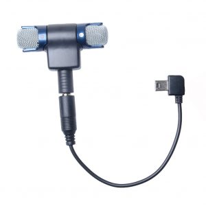 Sports Camera Microphone GOPRO 3/3+/4/4s Stereo Microphone 3.5 Interface Black