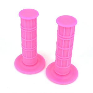 Motorcycle Handlebar Rubber Grips for Pit Dirt Bike HONDA XR400R XR600 XR650 KLX250 DRZ400 S/SM DR650 Pink
