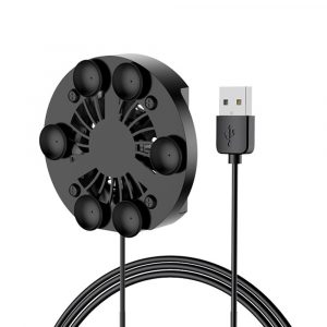 Mobile Phone Radiator Gaming Universal Phone Cooler Adjustable Portable Fan Holder Heat Sink For iPhone Samsung Huawei black