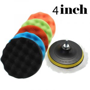 Strong Water Absorption Car Polishing Waxing Grinding Sponge Set Cleaning Accessories - 7pcs