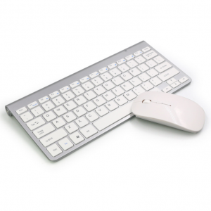 2  Pcs/set Wireless Keyboard Mouse Ultra-thin 2.4g For Keyboard+  Mouse for  Laptop  Pc sliver