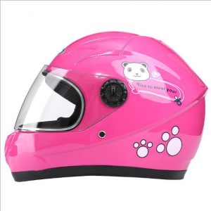 Winter Motorcycle Riding Helmet Electric Bike Helmet Children Outdoor Safety helmet Pink