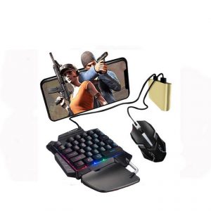 PUBG Mobile Phone Game Controller Mouse Keyboard Battledock Converter  Adapter + mouse + keyboard