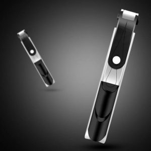 Selfie Stick with Tripod and Phone Holder Remote Controller Set for Smartphones Black and White