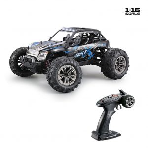 Xinlehong 9137 1/16 2.4G 4WD 36km/h RC Car W/ LED Light Desert Off-Road High Class Truck RTR Toy blue