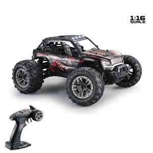 Xinlehong 9137 1/16 2.4G 4WD 36km/h RC Car W/ LED Light Desert Off-Road High Class Truck RTR Toy red