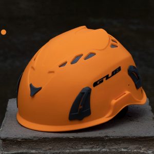 Climbing Helmet Professional Mountaineer Rock MTB Helmet Safety Protect Outdoor Camping Hiking Riding Helmet Orange (56cm-62cm)