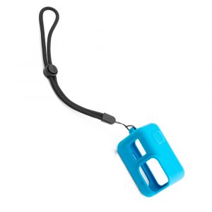 For Gopro Hero 8 Camera Silicone Case Safety Hand Strap Overall Protection Ultra-light Design Anti-fall Shock Absorption blue