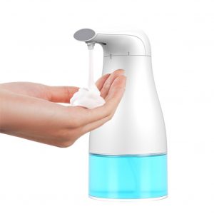 Automatic Foam Soap Dispenser Touchless Hand Infrared Auto Sensor Soap Pump for Kitchen Children white