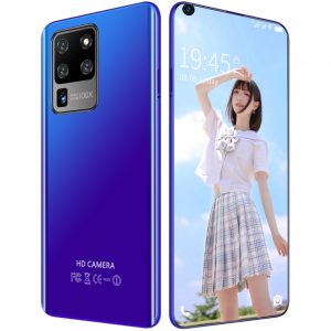 S30U Plus 6.82 inch 2GB RAM 16GB ROM Mobile Phone High-definition Large-screen Smartphone blue_British plug