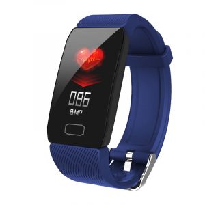 Smart Band Blood Pressure Q1 Heart Rate Monitor Fitness Tracker Smart Watch Fitness Bracelet Waterproof blue