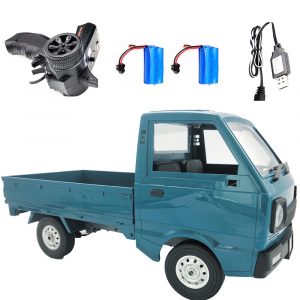 Wpl D12 1/10 2wd Rc  Car Simulation Drift Truck Brushed 260 Motor Climbing Car Led Light On-road Rc Car Toys For Boys Kids Gifts 2 battery