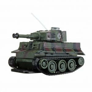 27MHZ 777-215 Mini Radio RC Battle Infrared Tank With Light Mold Toys For Kids Gift Camouflage red