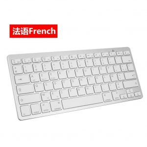 Wireless Bluetooth Keyboard Russian Spanish Universal Mini Ultra Thin Computer Keyboard Portable French