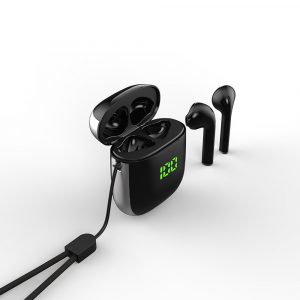 WK-60 TWS Wireless Earphone Bluetooth 5.0 Earphones Led Power Display Noise Reduction Sport Headset Black silver