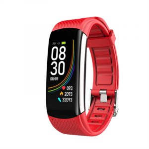 T118 Body Temperature Detection Smart Bracelet ECG Blood Pressure Monitoring Watch Red