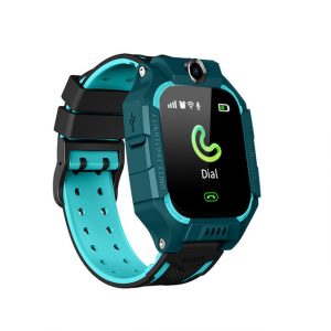 Q19 Children Watch Kids Smart Bracelet LBS Positioning Lacation SOS Camera Phone Voice Chat Smartwatch Built-in Learning Game green